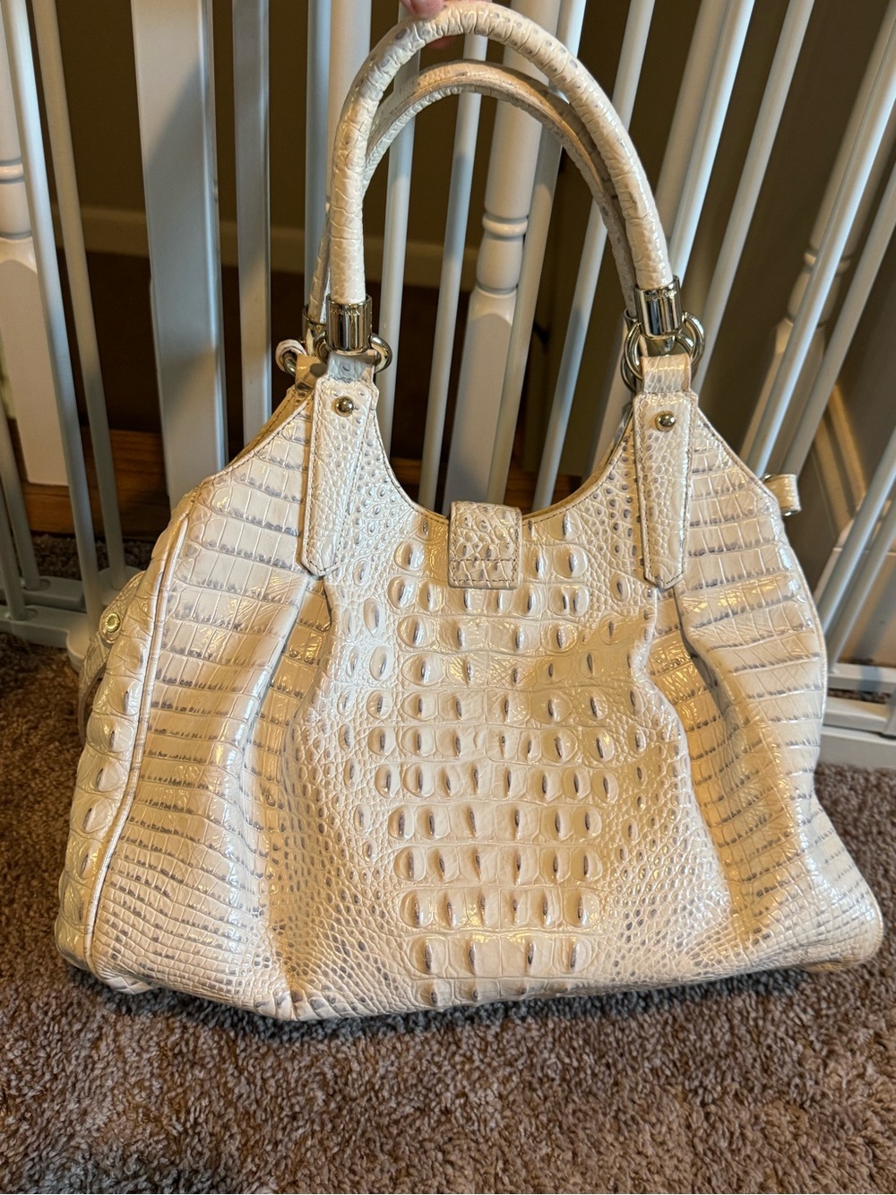 Brahmin Ivory Croc-Embossed Purse
Handbag - Picture 3 of 6
